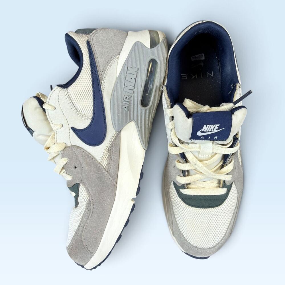 Nike Air Max Excee Men’s Size 10 Gray White Navy FZ3593-133